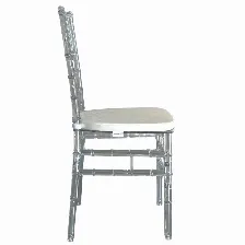 Silla Modamob Modelo Tiffany, Cristalina/transparente, 90 X 39.35 X 39.5cm, 4.35kg, Incluye Asiento Acolchado