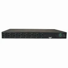 Sistema De Alimentacion Tripp Lite Horizontal, 8 Salidas Ac, Conector Nema 5–15p, 60 Hz, Máxima Corriente 15 A, Voltaje 100-127 V, Cable De 3.66 M, Capacidad Del Rack 1u, Color Negro