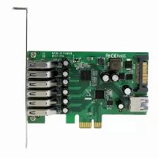 Tarjeta Startech.com Pcie, Sata, Usb 3.2 Gen 1 (3.1 Gen 1), Verde, Metálico