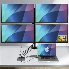 Docking Station Startech.com Quad-usb-dp-adapt 4k Ultra Hd, Usb 3.2 Gen 1 (3.1 Gen 1) Type-c, Hdmi 0, Usb A 0