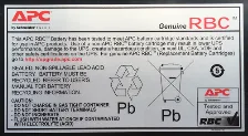Bateria Para Ups Apc Rbc23 Plomo ácido, Negro