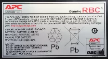 Bateria Para Ups Apc Rbc55 Plomo ácido, Negro