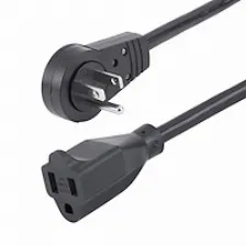 Cables De Alimentación Startech.com Cable De 3m De Extensión De Alimentación - Cable Extensor De Corriente Rotativo Plano De 360&deg; - Nema 5-15p A Nema 5-15r, 16 Awg, 125v/13a - Negro - 3 Puntas ...