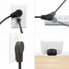 Cables De Alimentación Startech.com Cable De 3m De Extensión De Alimentación - Cable Extensor De Corriente Rotativo Plano De 360&deg; - Nema 5-15p A Nema 5-15r, 16 Awg, 125v/13a - Negro - 3 Puntas ...