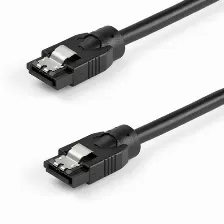 Cable Sata Startech.com Cable Sata Redondo De 0.3m Sata Iii, Macho/macho, 0.3 M, Negro