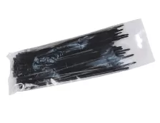 Bolsa Con 100 Cinchos Sujetables Saxxon , 3.6 Mm X 150 Mm, Negro, Nylon