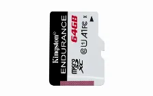 Memoria Kingston Technology High Endurance 64 Gb, Velocidad 95 Mb/s, Clase 10
