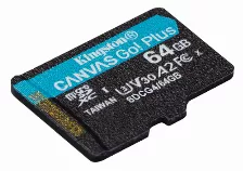 Memoria Kingston Technology Canvas Go! Plus 64 Gb, Velocidad 200 Mb/s, Clase 10