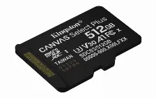 Memoria Kingston Technology Canvas Select Plus Gen3 512 Gb, Velocidad 150 Mb/s, Clase 10