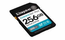 Memoria Sdxc Kingston Canvas Go Plus, 256gb, Velocidad 200 Mb/s, Clase 10