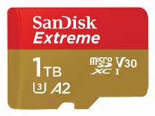Memoria Sandisk Extreme 1 Tb, Velocidad 190 Mb/s, Clase 3