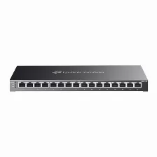 Switch Tp-link Jetstream Tl-sg2016p L2/l3/l4, Rj-45 16, Gigabit Ethernet (10/100/1000), (poe +) 8, Negro