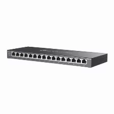 Switch Tp-link Jetstream Tl-sg2016p L2/l3/l4, Rj-45 16, Gigabit Ethernet (10/100/1000), (poe +) 8, Negro