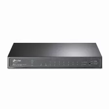 Switch Tp-link Jetstream Tl-sg2210p Gestionado, L2/l4, Rj-45 8, Gigabit Ethernet (10/100/1000), Negro