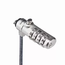 Cable Antirrobo Startech.com Noble, Brecha, Cerradura Con Combinación, 2 M, Acero Al Carbón, Negro, Plata