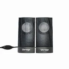 Bocinas Estereo Vorago Spk-106, Alimentacion Usb, Plug 3.5mm, Control De Volumen, Negro