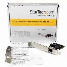 Tarjetas De Red Startech.com Interfaz De Host Pci Express, Interfaz Ethernet, Puertos Ethernet Lan 1, Tasa De Transferencia (máx) 2000 Mbit/s, Color Negro, Metálico, Pc/servidor