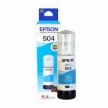 Botella De Tinta Epson 504 Cian (t504220-al) 70ml, Para L4150, L4160, L6161, L6171 Original