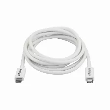 Cable Thunderbolt Startech.com 2 M V. 3, 20 Gbit/s, Blanco