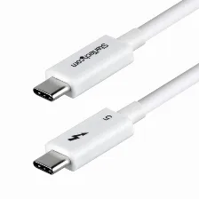 Cable Thunderbolt Startech.com 1 M V. 5, 120 Gbit/s, Blanco