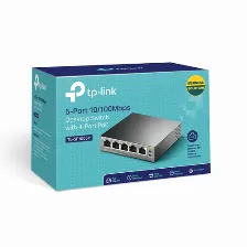 Switch Tp-link Fast Ethernet Tl-sf1005p, 5 Puertos 10 100mbps, 1 Gbit,s, 2000 Entradas No Administrable
