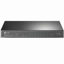 Switch Tp-link Tl-sg1210p No Administrado, Cantidad De Puertos 9, Puertos 9, (poe +) 8, Gigabit Ethernet (10/100/1000), 20 Gbit/s, Gris