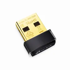 Adaptador Inalambrico Tp-link Tl-wn725n 150mbps, Usb, Negro