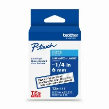 Cinta Brother Tze-111g Transparente, 6 Mm, 8 M