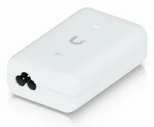 Adaptador Poe Ubiquiti U-poe+ 48 V, 0.65 A, 10,100,1000 Mbit/s, Ieee 802.3at, 2rj-45
