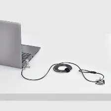 Cable Antirrobo Startech.com Kensington, Cerradura Con Combinación, 2 M, Acero Al Carbón, Negro, Plata