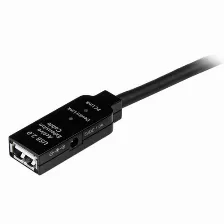 Extensor Startech.com 15 M, Usb A A Usb A, Macho/hembra, Negro