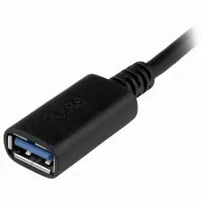 Extensor Startech.com 0.15 M, Usb C A Usb A, Macho/hembra, 5000 Mbit/s, Negro