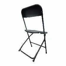 Pack 5 Sillas Plegables Modamob Raven, Reforzadas, 47cmx45cmx82cm, Tubo 19mm, Negras, Hasta 120kg