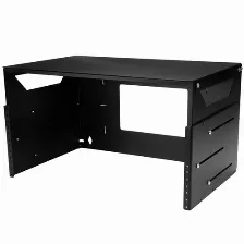 Rack De Montaje En Pared Startech (wallshelf4u) Con Estante Incorporado De Acero 4u, Con Profundidad Ajustable De 12 Y 18 Pulgadas