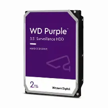 Disco Duro Western Digital Purple 2tb, Sata Iii, 6 Gbit/s, Cache 64mb, 5400rpm, 3.5
