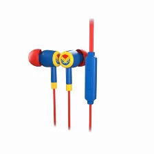 Audífonos Xtech Xte-m100cm Intra Auditivo, Alámbrico, 3.5 Mm, Azul, Rojo