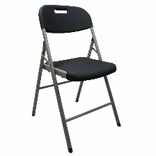 Silla Modamob, Modelo Titan Black, Plegable Reforzada, 52cm Largo, 47.5cm Ancho, 85cm Alto, Diametro Tubo 25mm, Color Negro