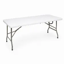 Mesa Plegable Modamob Flex Board 180, Color Blanco, Calibre 18, 1.80m, 180x74x74cm, Tubular 25mm Diametro, Uso Rudo