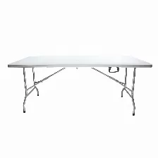 Mesa Plegable Modamob Flex Board 180, Color Blanco, Calibre 18, 1.80m, 180x74x74cm, Tubular 25mm Diametro, Uso Rudo
